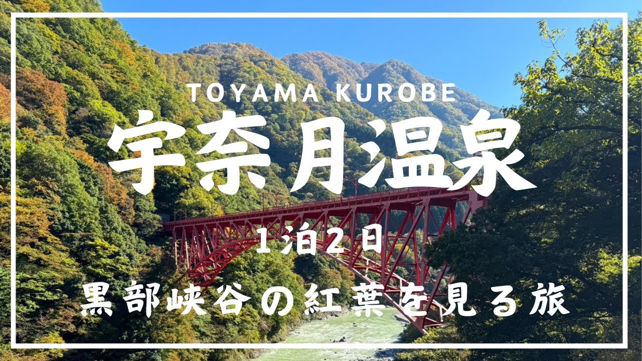 【Trip vlog】1泊2日富山旅行🇯🇵黒部峡谷のトロッコと紅葉と宇奈月温泉🍁♨️