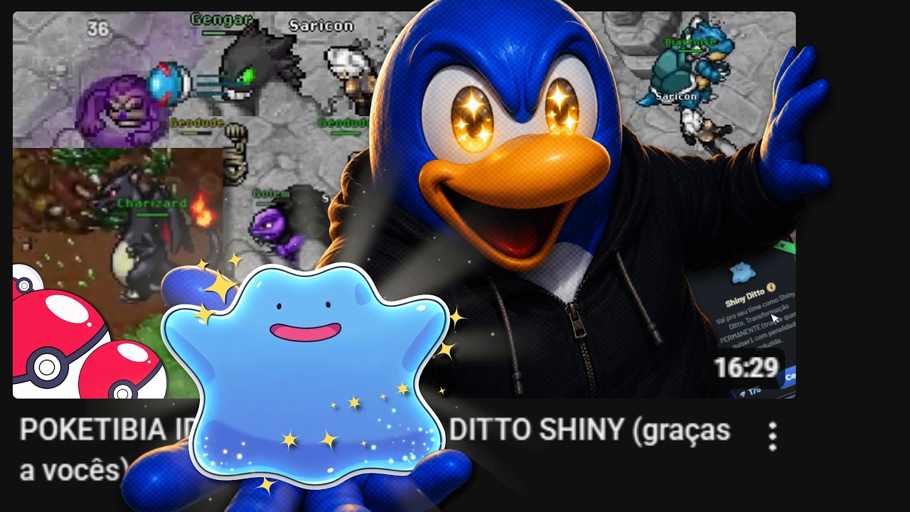 POKETIBIA IDLE: CONSEGUI um DITTO SHINY (gra&ccedil;as a voc&ecirc;s)