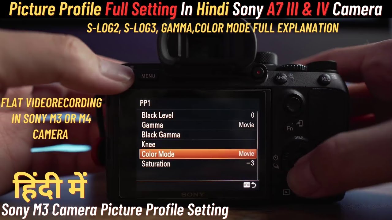 Sony A7 III & Sony M3 Camera picture profile full setting in Hindi || SonyA7 iii & M3 pp setting