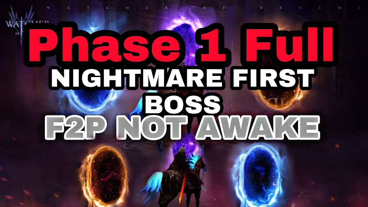 Void Rift Nightmare Phase 1 Full | Void Rift First Boss | Nightmare Boss | Watcher of Realms | ZATOI