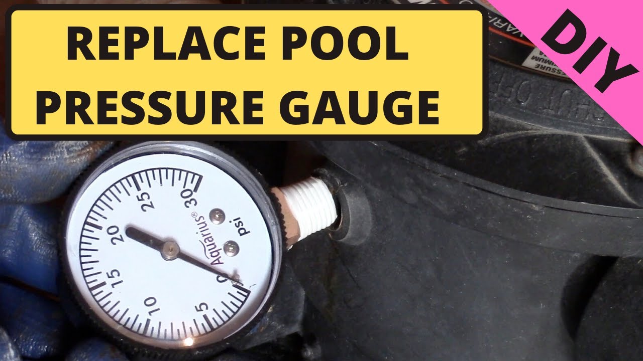 Replace Pool Sand Filter Pressure Gauge & Clean Sight Glass. DIY