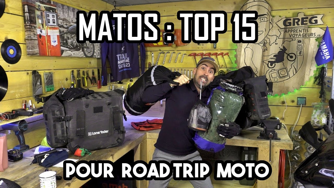 TOP15 matos road trip moto : les INDISPENSABLES pour....survivre