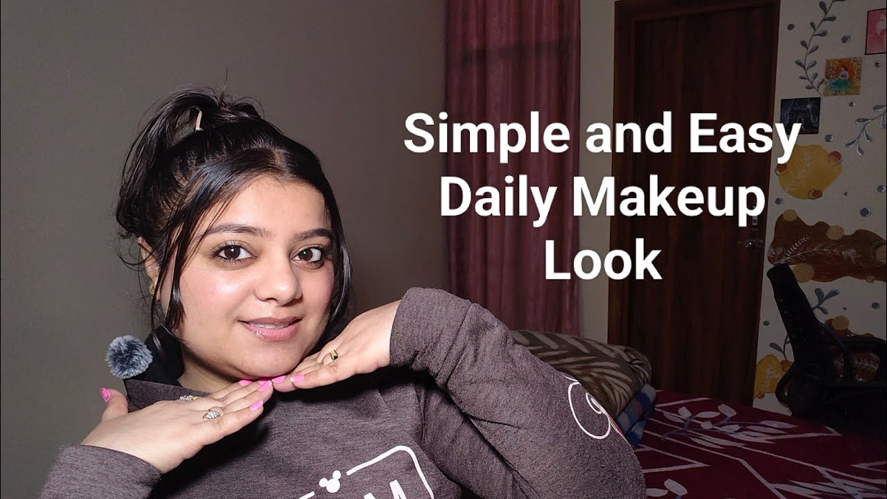 Minimal Makeup look with affordable products 💄👩🏻‍🎤💖 || simple makeup tutorial 
