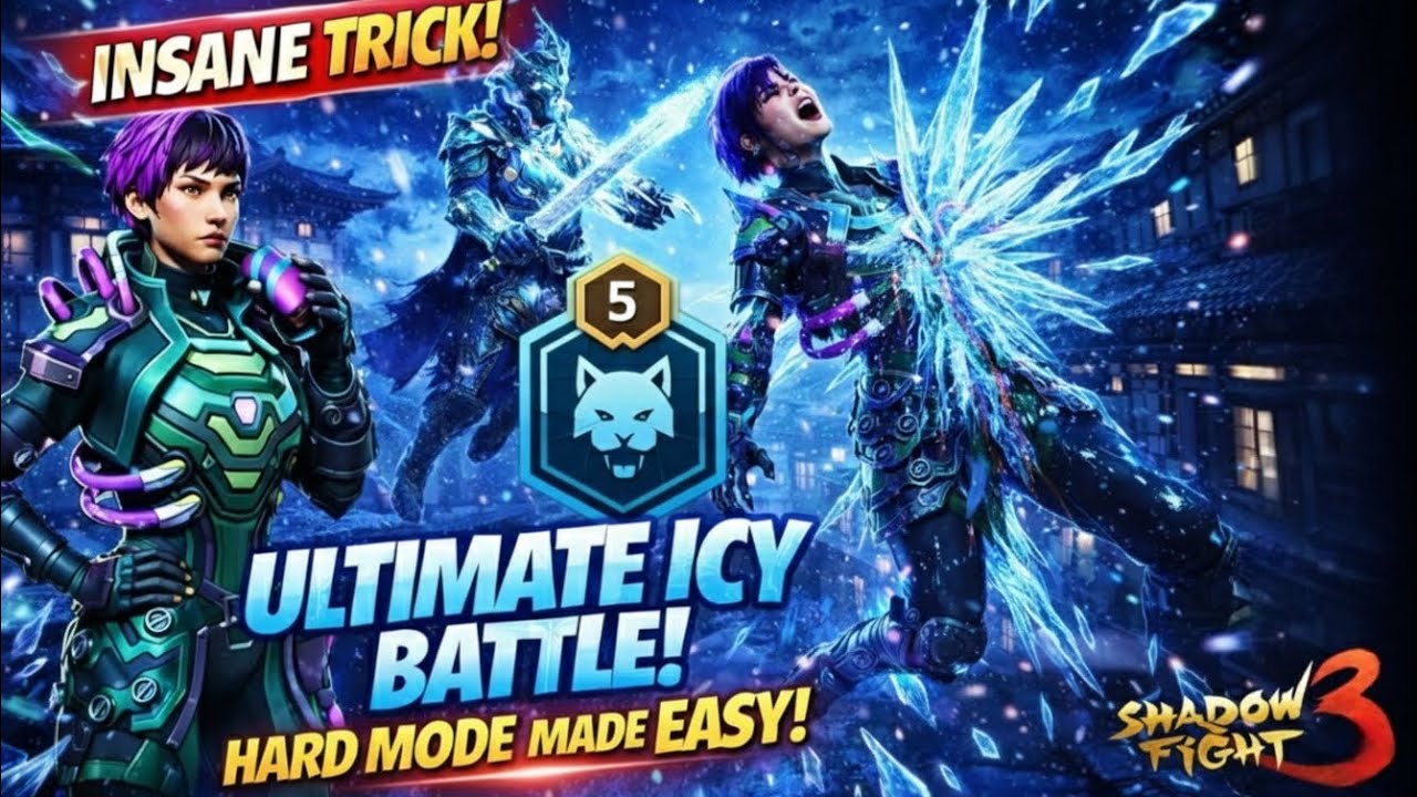 NEON PHANTOM got no chance!🤡|Level 5 Celestial Konung gameplay❄️🥶|HARD MODE 👿|Shadow Fight 3
