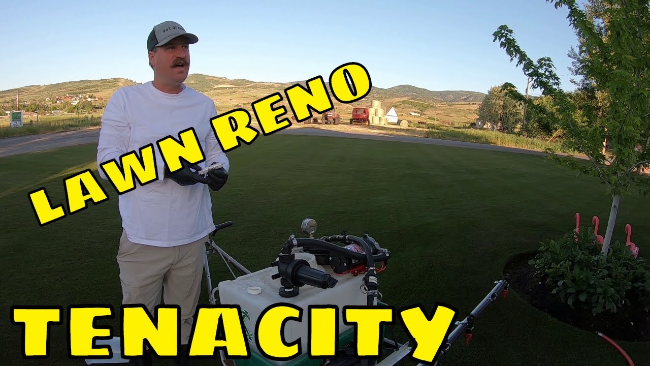 Preparing the GRASS SEED bed with Tenacity Humic and Hydretain