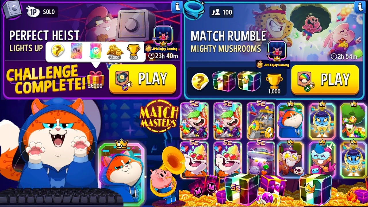 Lights Up+Rainbow+Bombs Away Solo Challenge 26000 Score/ 100 Match Rumble Mighty Mushrooms