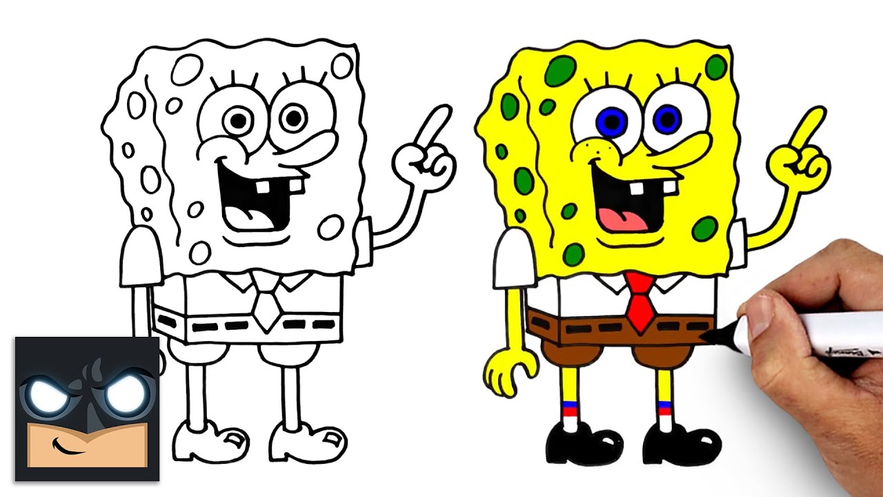 How to Draw Spongebob Squarepants | Beginner Drawing Tutorial (Step-by-Step)