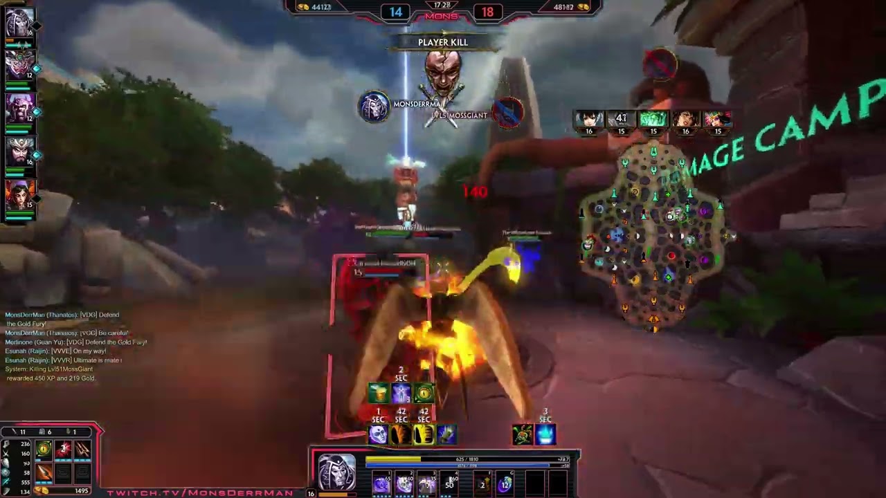 Thanatos passive feeling good [SMITE Clips]