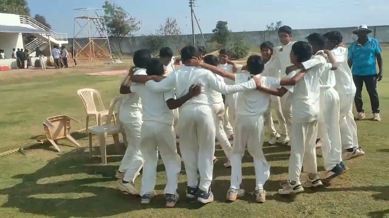 U12 South zone table toppers, Nellore team winning celebrations 