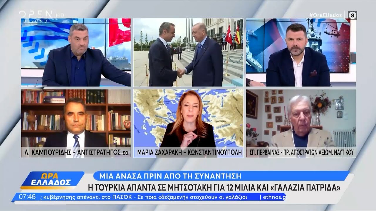 Η Τουρκία απαντά σε Μητσοτάκη για 12 μίλια και «Γαλάζια Πατρίδα» | OPEN TV