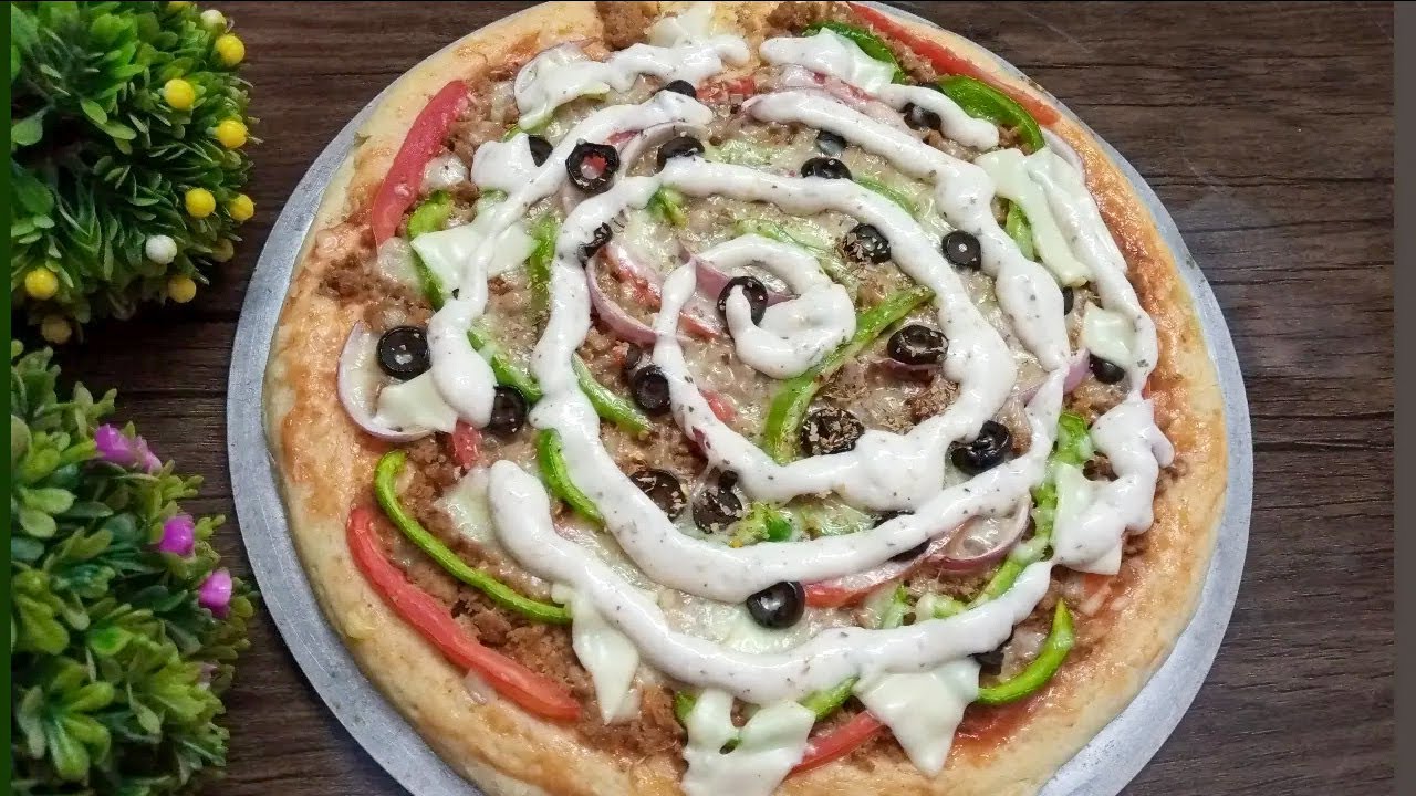 How to Make Pizza l Best Homemade Pizza Recipe By silverspoon l Qeema Pizza Recipe lQuick Easy Pizza