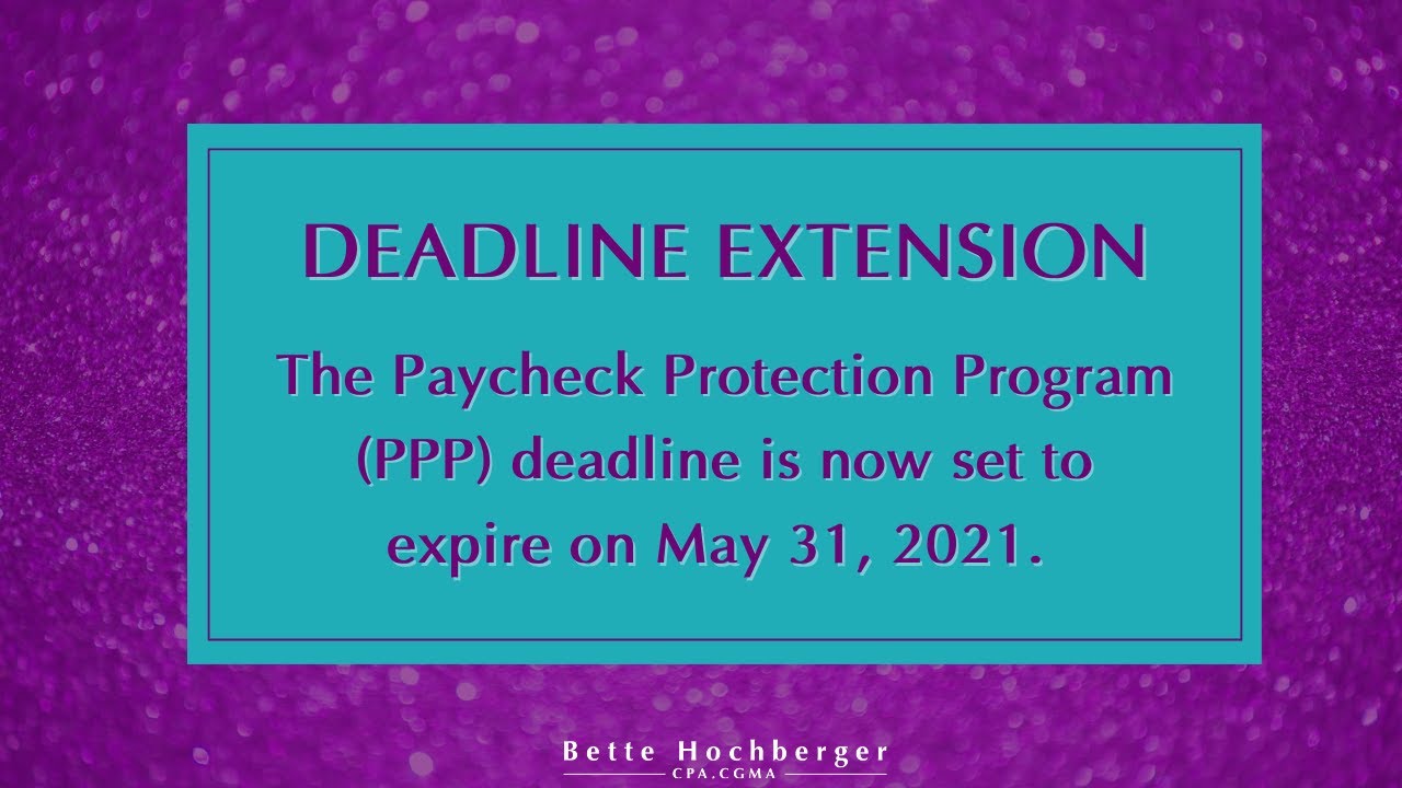 PPP Loan Extension