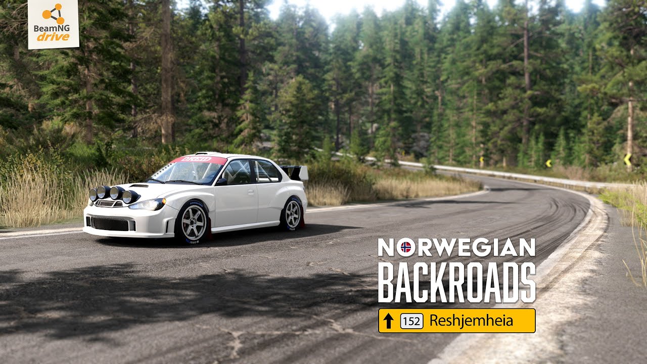 Another BeamNG Map Expansion of NORWEGIAN BACKROADS 152 Reshjemheia v.0.4!