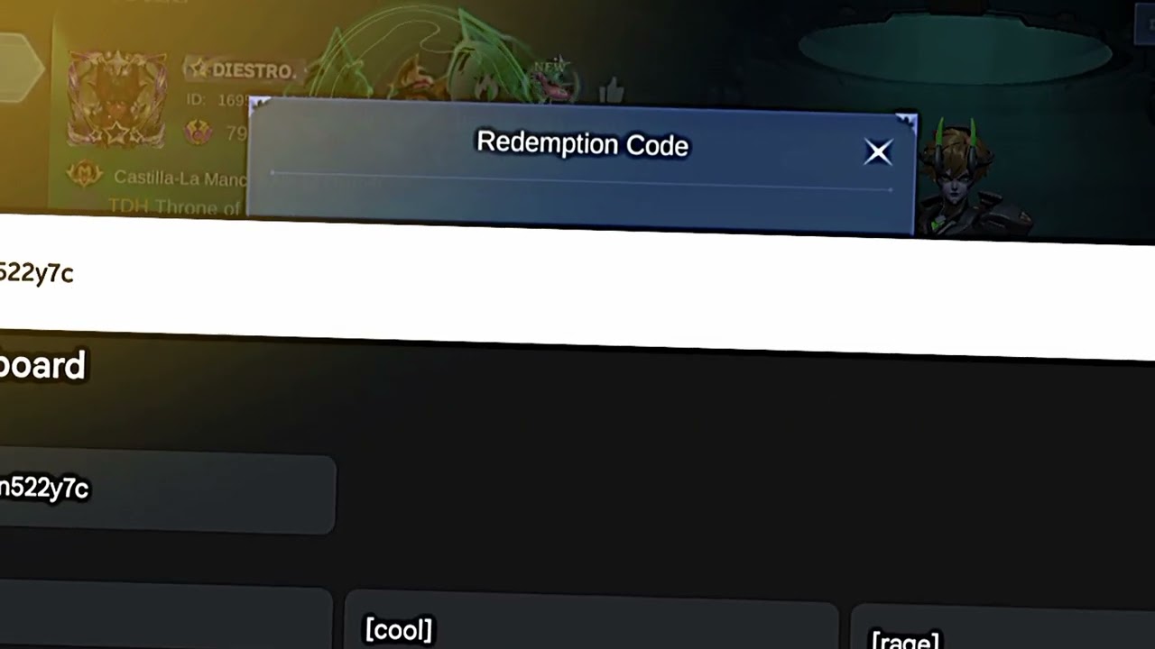 free code in mobile legend #mlbb #mlbbcollab #redemption #mobilelegends