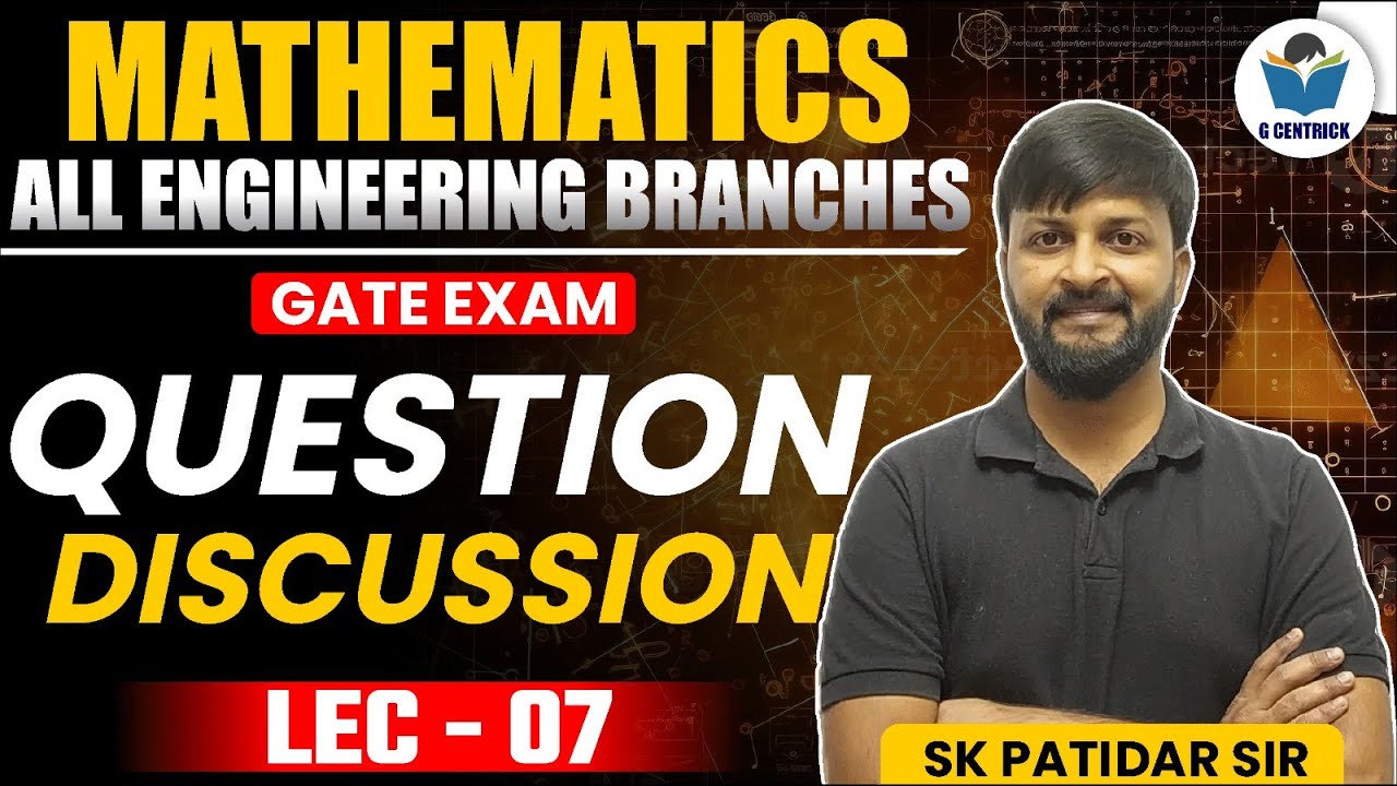 Lec 07 Question discussion on determinant #mathematics #gatepreparation #determinants