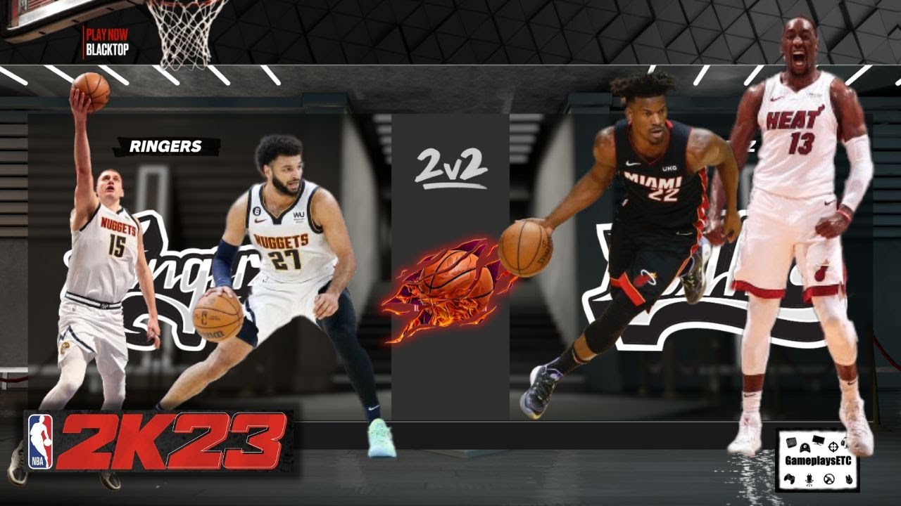 Nikola Jokić & Jamal Murray VS Jimmy Butler & Bam Adebayo | NBA 2k23 | Blacktop