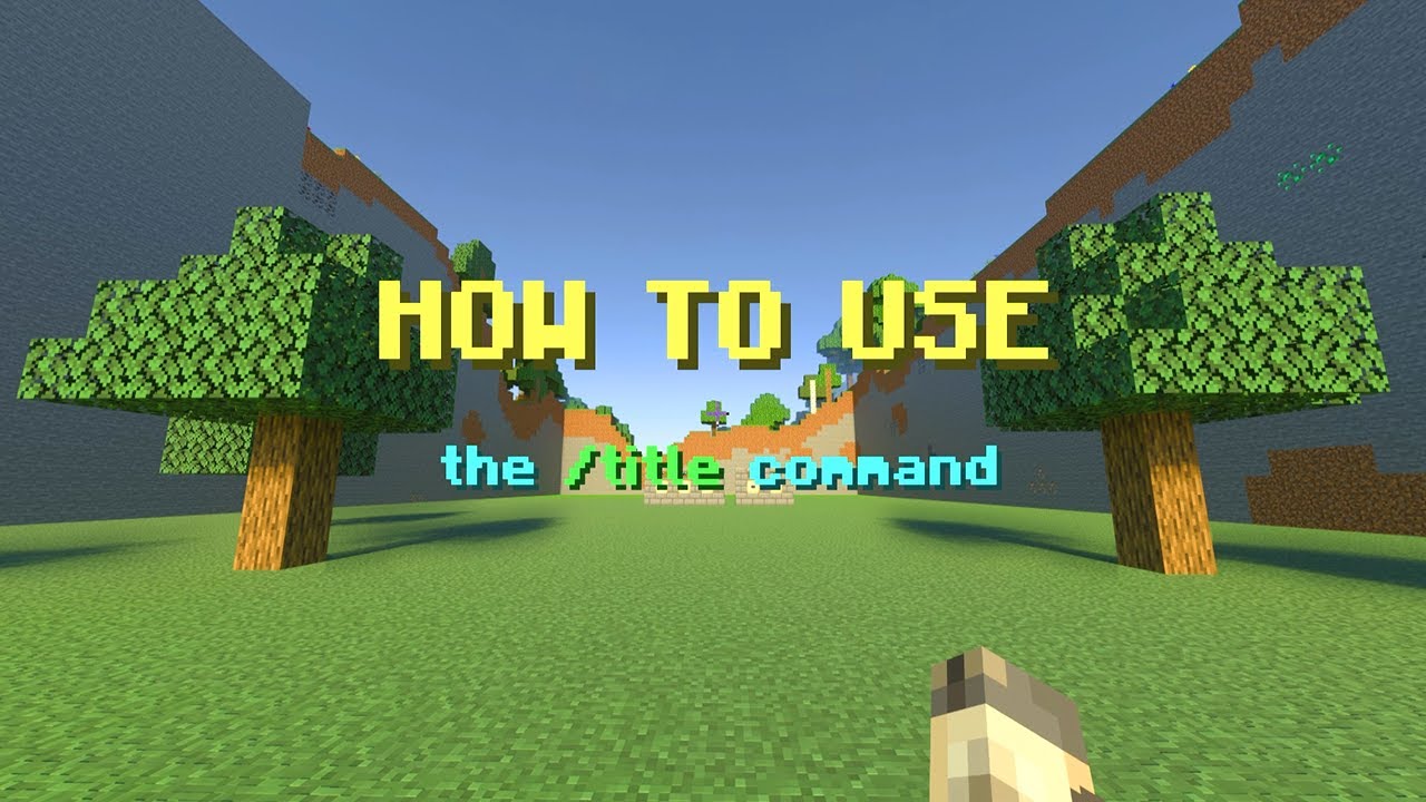 How to Use The TITLE Command in Minecraft!