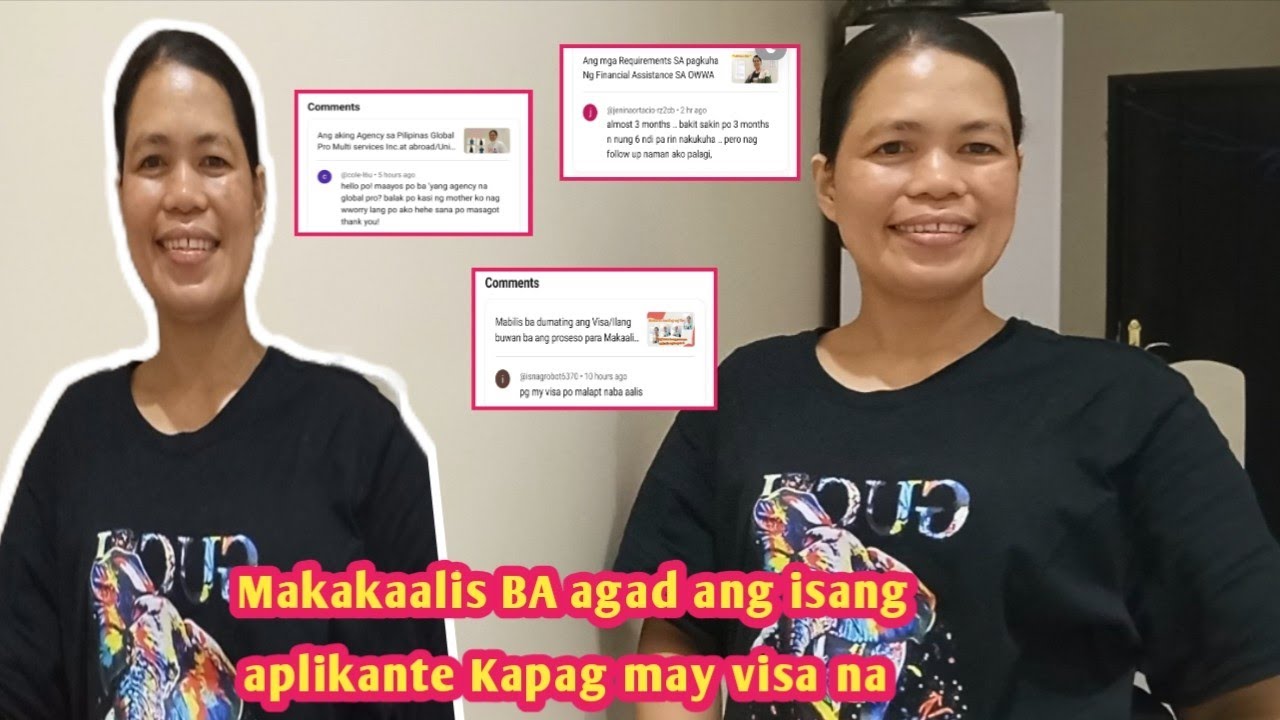 Makakaalis BA agad ang isang aplikante Kapag may visa na 