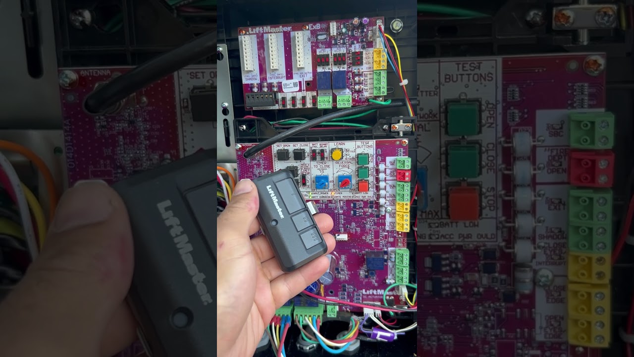 Programming a remote to a Liftmaster gate opener!