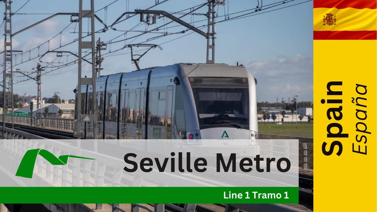 Seville Metro, Spain / Metro de Sevilla, Espana - Line 1 Tramo 1 (Part 2 of 3)