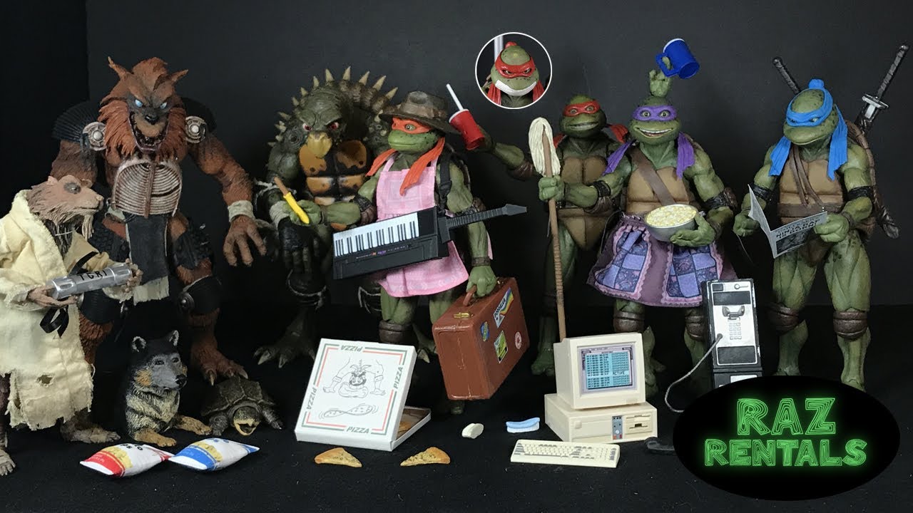 TMNT NECA Secret of the Ooze Accessory Set Review Compare & Discussion Teenage Mutant Ninja Turtles