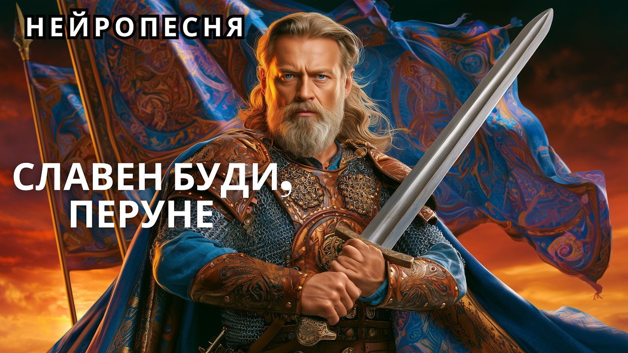 СЛАВЕН БУДИ, ПЕРУНЕ ⚡️Гимн Славянских Воинов 🌞  Юрий Сорокин и AI Music Studio