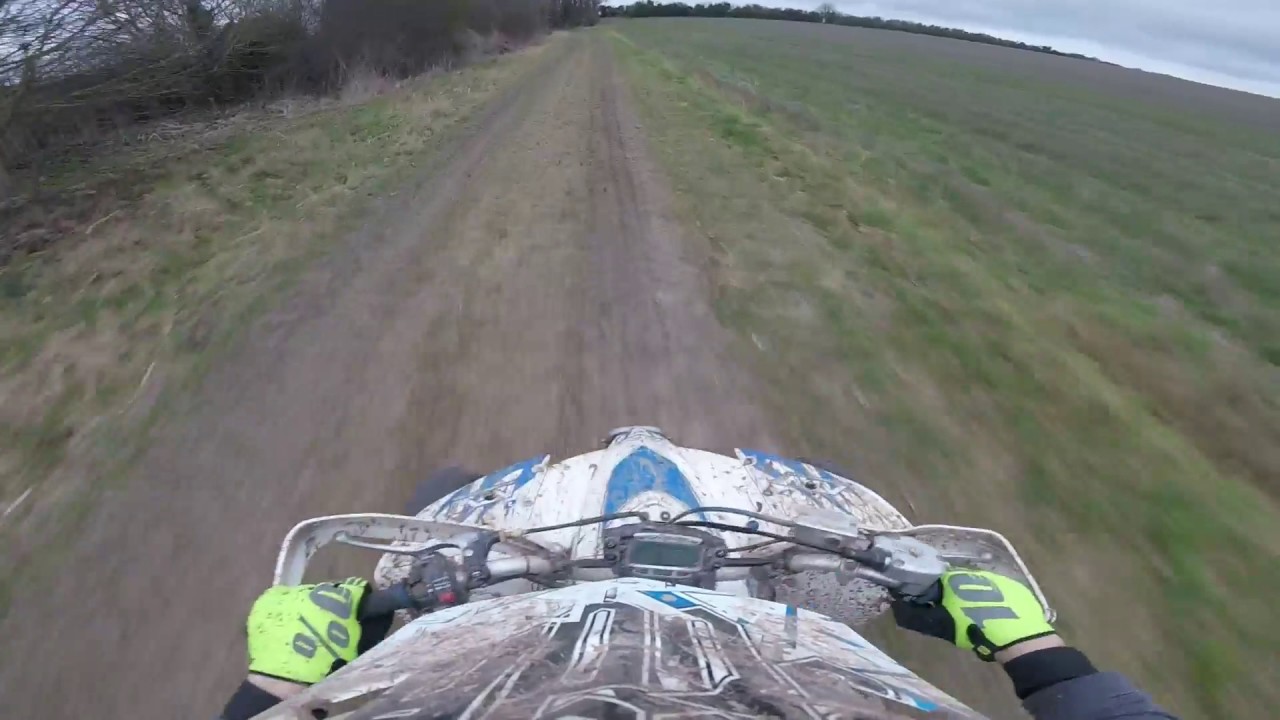Yamaha YFZ 450 Quad Riding (Tracks/Trails) - Byway Green Laning in South Cambridgeshire Pt 1