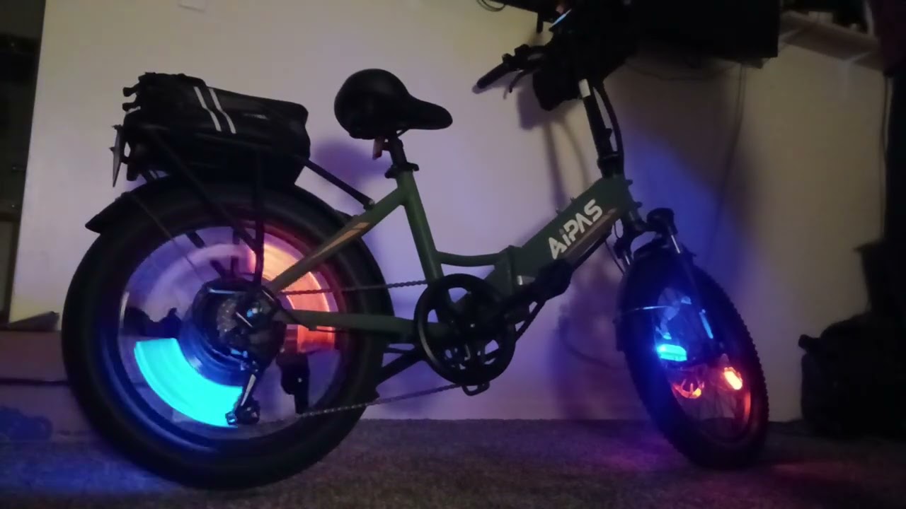 LEDs on the Aipas A2 Elite tires!!! Sometimes you got to be loud!! 😆 