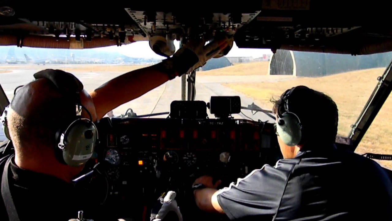 Canadair CL 215 startup