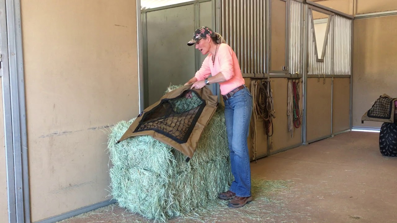 Standard Hay Pillow® Slow Feeder Hay Bag - Easy Fill