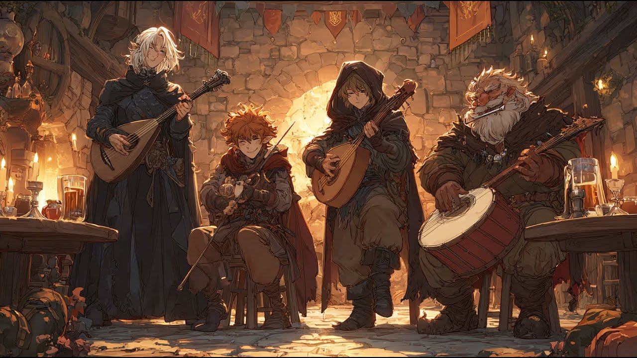 2.5 Hours of Fantasy Bard Songs 🎻 Epic Folk &bull; D&D Music &bull; Tales from Taverns, Gods, Magic & Heroes