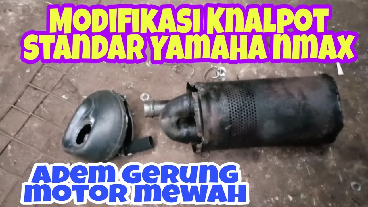 modifikasi Knalpot standar Yamaha nmax tampang Standar tapi mewah suara racing d SKR racing exhaust