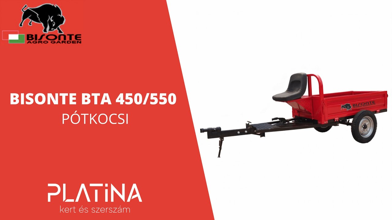 Bisonte pótkocsi összeszerelés (BTA450R/550R)