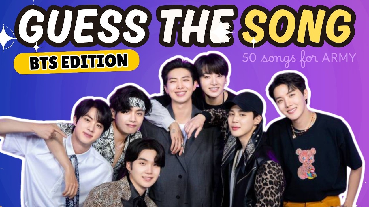 BTS QUIZ 2025 | Guess the 50 BTS Songs! | Only TRUE ARMY Will Get Them All!