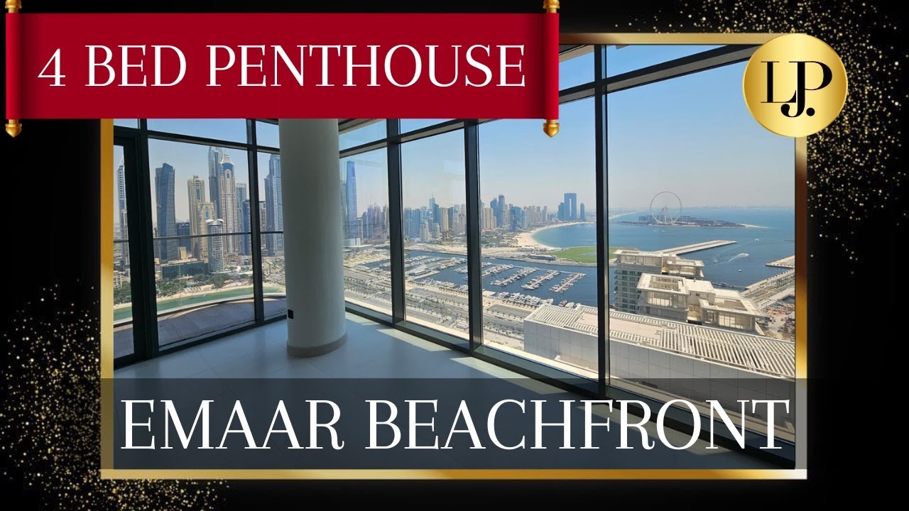 4 bed Penthouse Top Floor,  Emaar Beachfront!