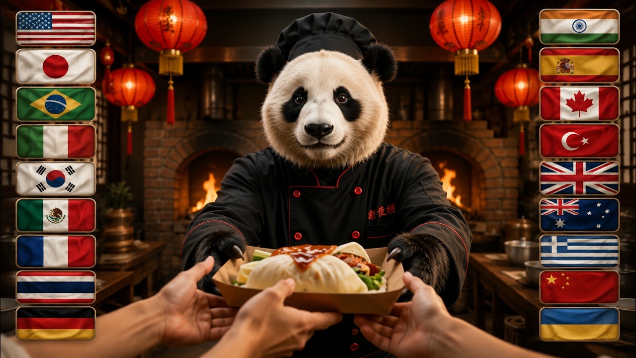 Can You Guess the Food? 🌍 | Different Animal Chefs Cook Famous Dishes