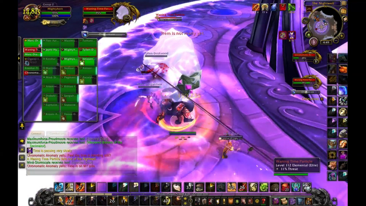 WoW Legion PvE Gameplay Patch 7.2 - Nighthold Raid on Retribution paladin - High DPS!