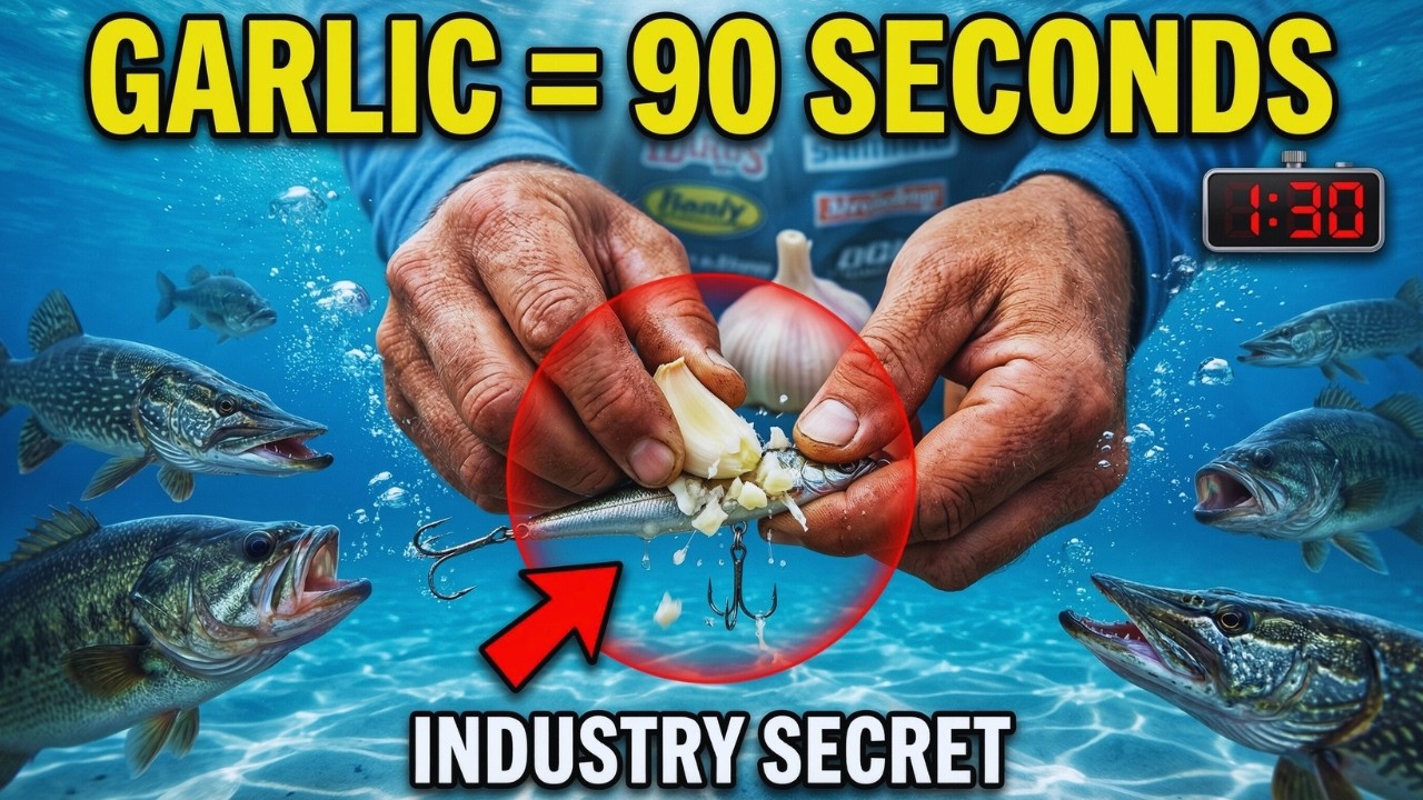 Crush One Garlic Clove on Your Lure — Fish Swarm in 90 Seconds (Industry Secret)