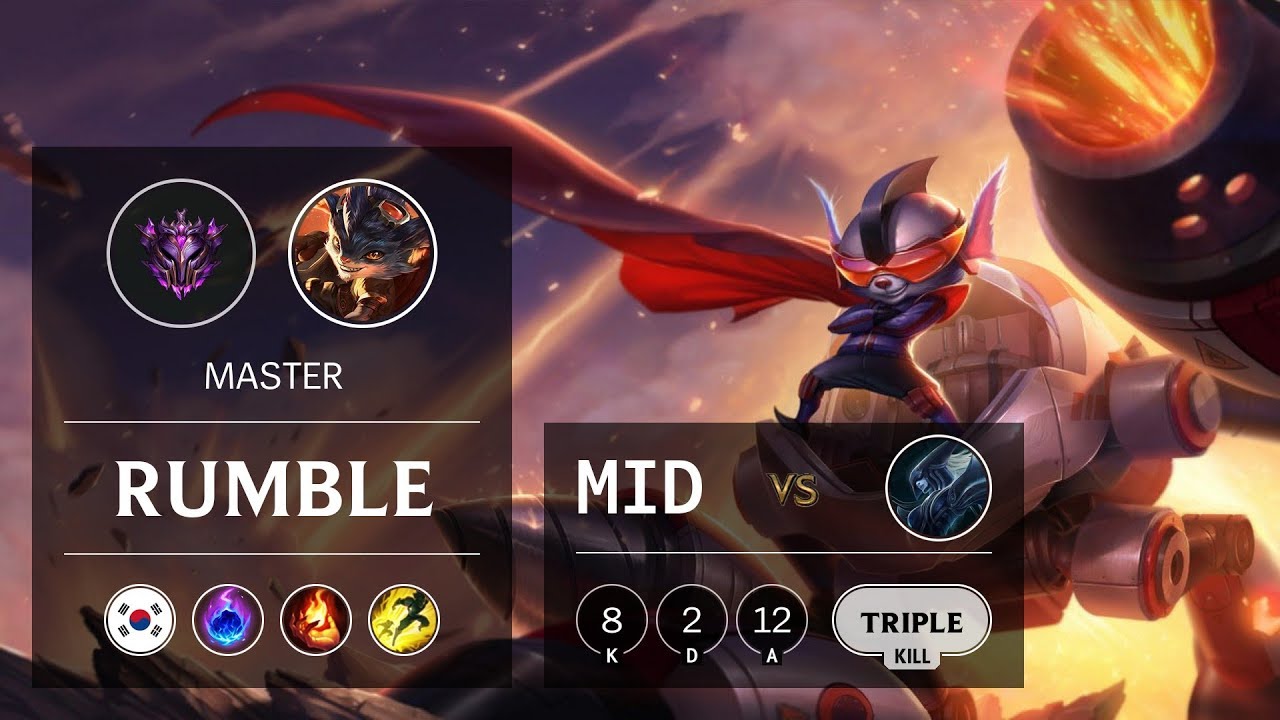 Rumble Mid vs Lissandra - KR Master Patch 9.19