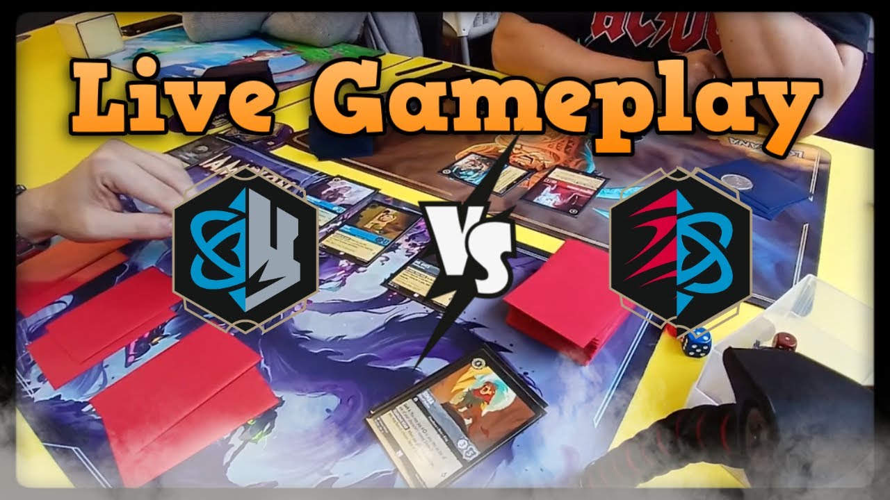 Lorcana Set 5 Gameplay video: Blue Steel vs Red Blue