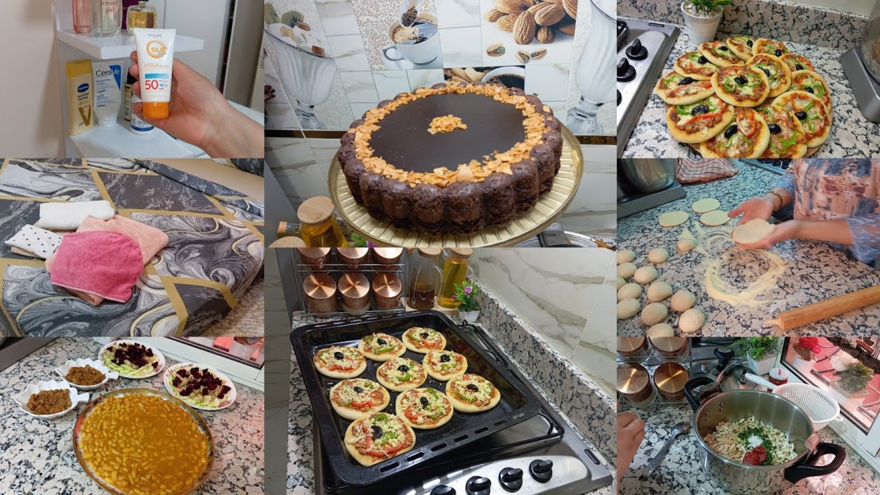 سمعت نݣير عاد درت النفس😌 اقتراحات الكوتي 🍂 روتين نهار الحمام 🍂كيكة بالشكلاط والليمون طوب 👌ميني بيتزا