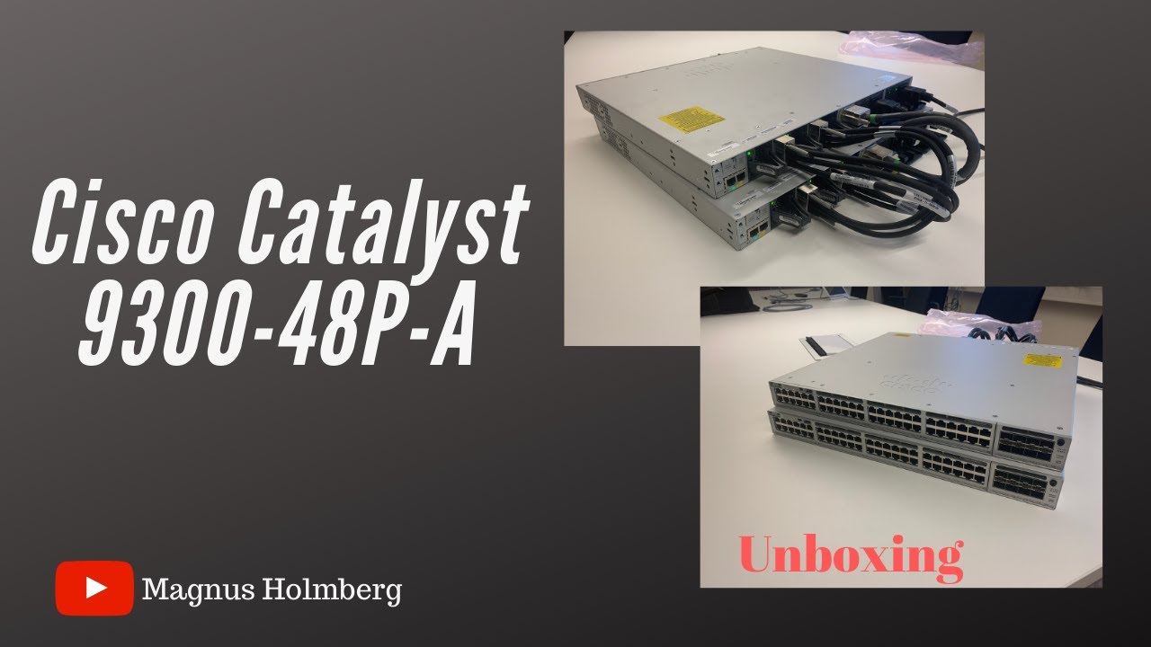 Распаковка и сборка Cisco Catalyst 9300