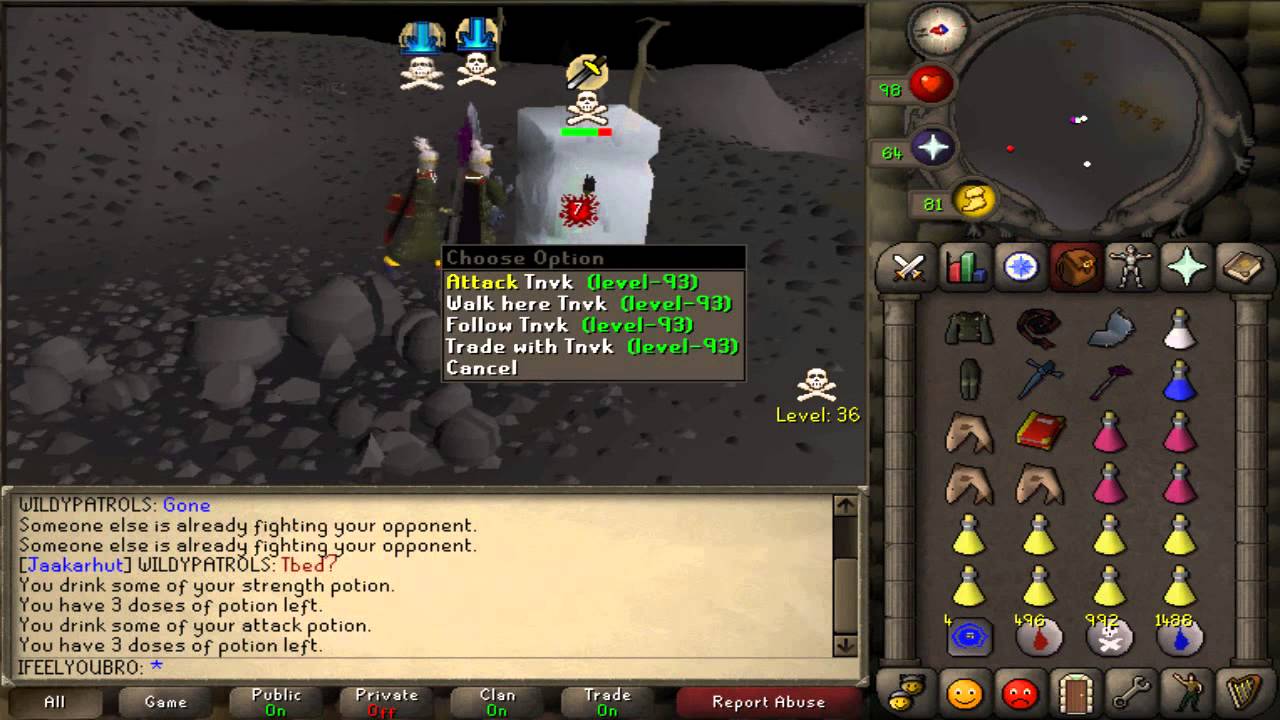 Oldschool Runescape Hybrid Pking Jääkarhut OS Jullage Part 2 - 100M+ Loot