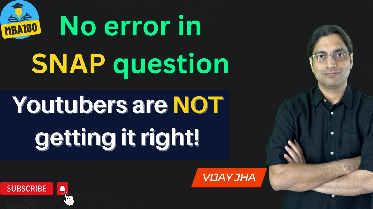 Tricky SNAP 3, 2022 questions | SNAP 2022 Slot 3 Questions | #snap2022