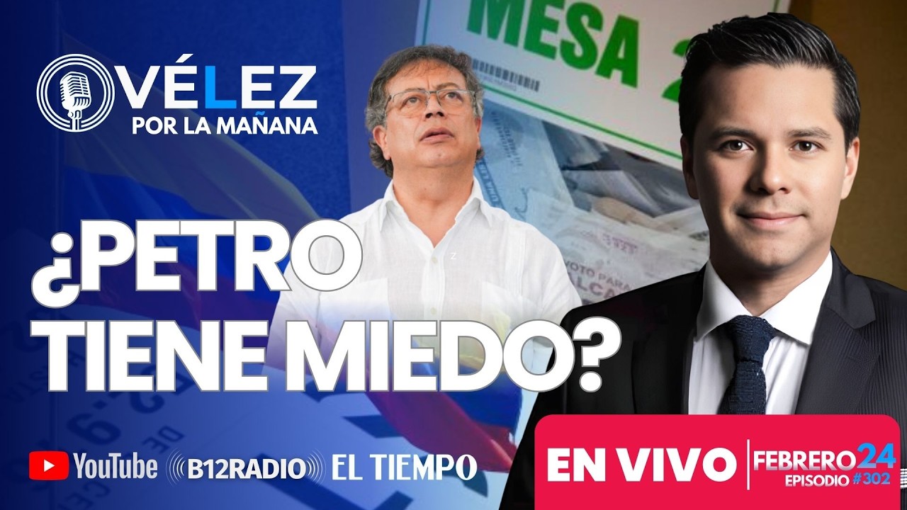 ENVIVO ¿PETRO TIENE MIEDO? Sin pruebas, el presidente alerta de fraude electoral Velez por la mañana