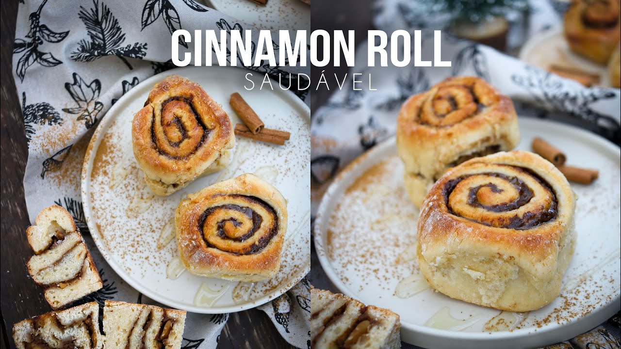 Cinnamon Roll Saudável (Rolinhos de Canela SEM AÇÚCAR)