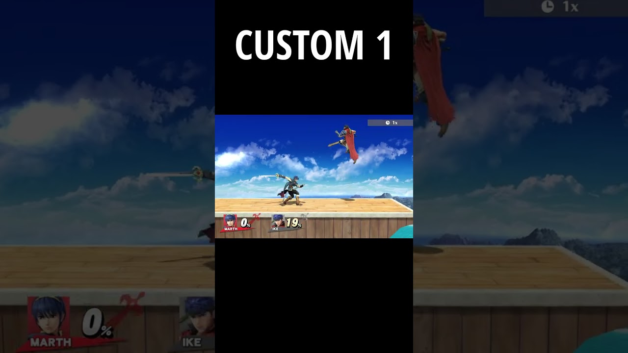 Marth Custom Up Special Moves | Super Smash Bros. for Nintendo 3DS and Wii U (Smash 4)