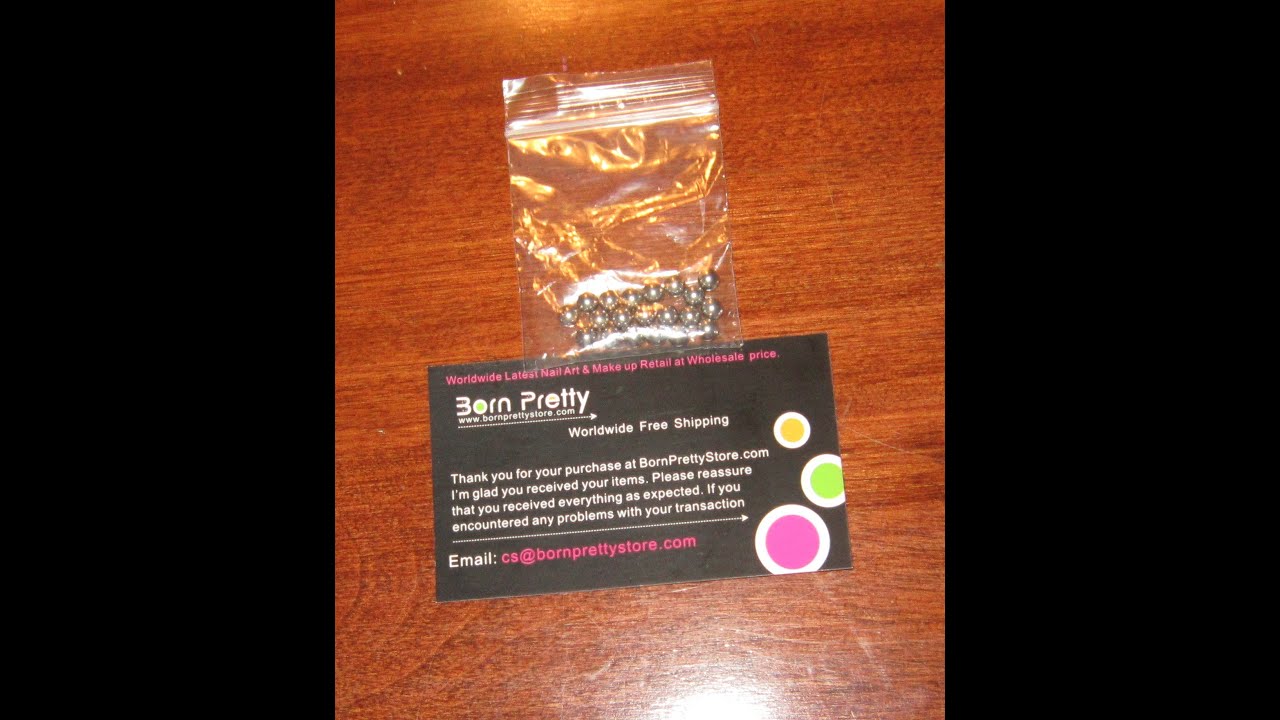 Born Pretty Store Revue Bille en stainless steel pour melanger vernis paillettes