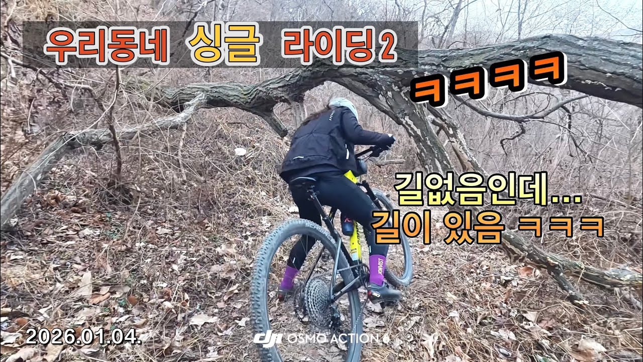 [2026.01.04] 길없음? 길있음!! 재미있는 MTB 싱글 코스 #진밭골 #욱수골