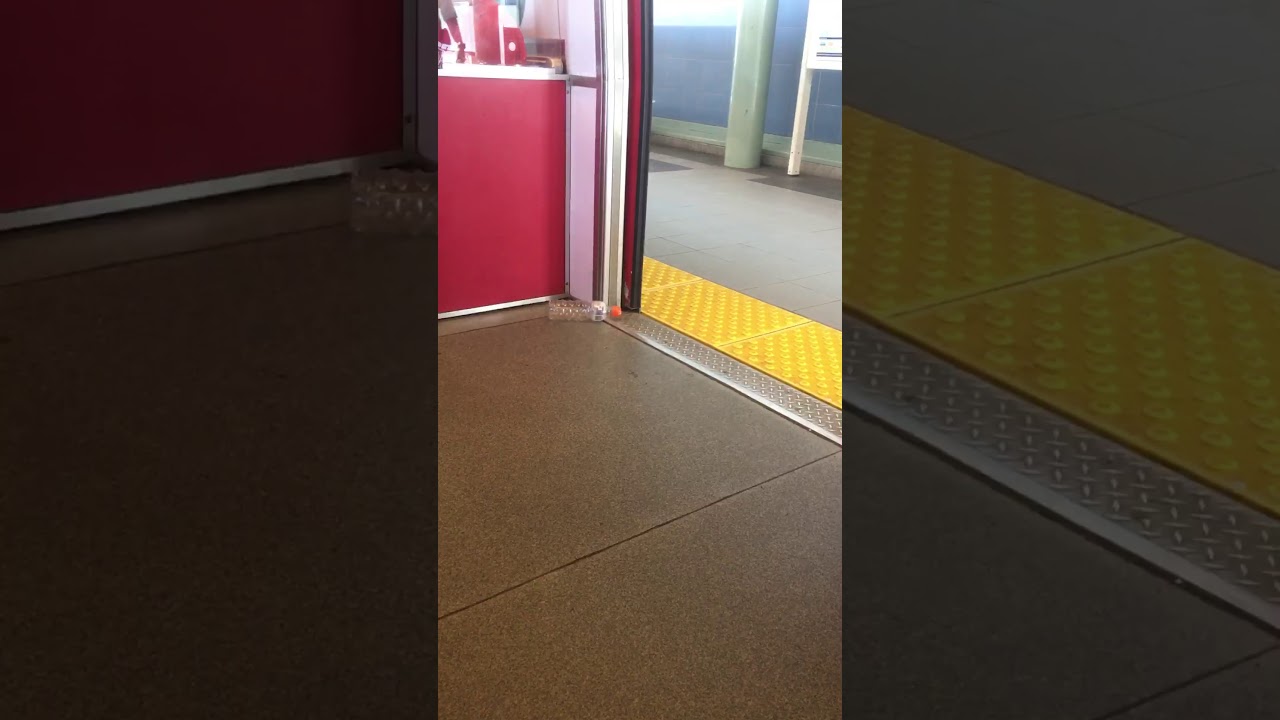 Skytrain broken door and broken chime.